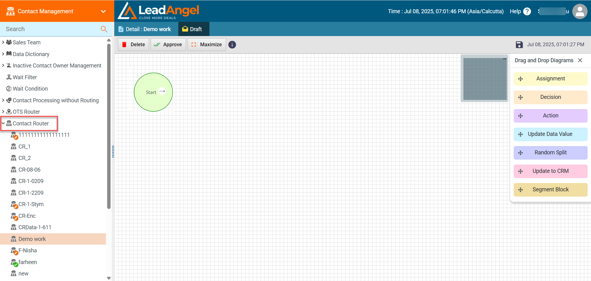 Create Contact Router | LeadAngel
