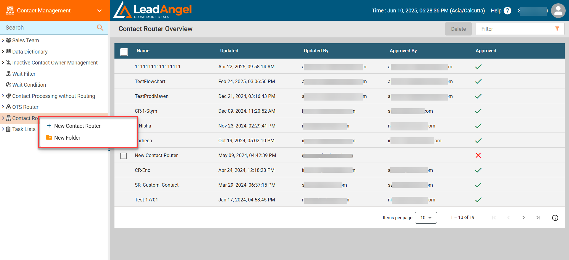 Create Contact Router | LeadAngel